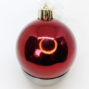Santas helper joulupallo takapuoli, omalla nimellä