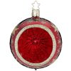 Sparkling sky reflector - glass red christmas bauble