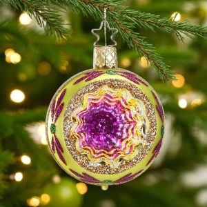 Christmas Sparklers - Joulupallo - Keltainen 6 cm