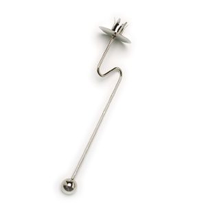 Balace Candleholder - Christmas tree - silver 4 cm