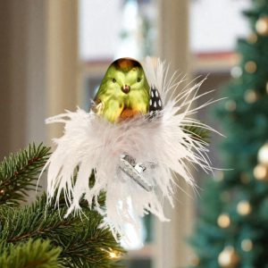 Nestled beauty - glass bird 5 cm